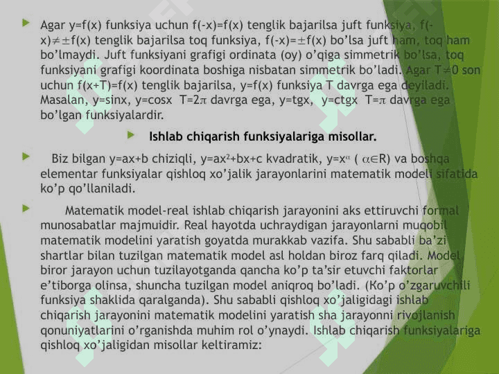 FUNKSIYA VA UNING LIMITI 6