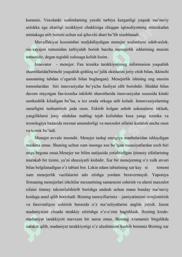Menejment faoliyatida tadbirkorlik va biznes 4