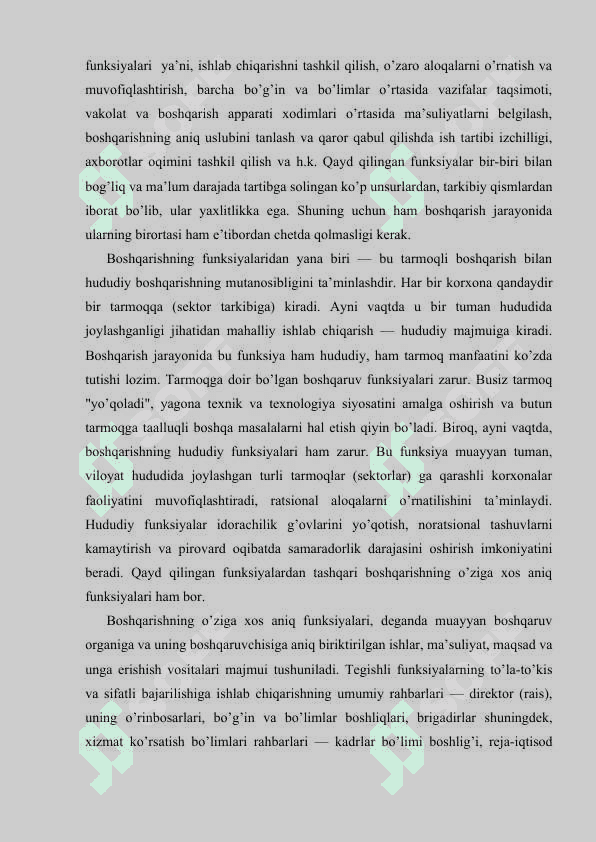 Menejmentning asosiy tamoyillari, funksiyalari va usullari 7