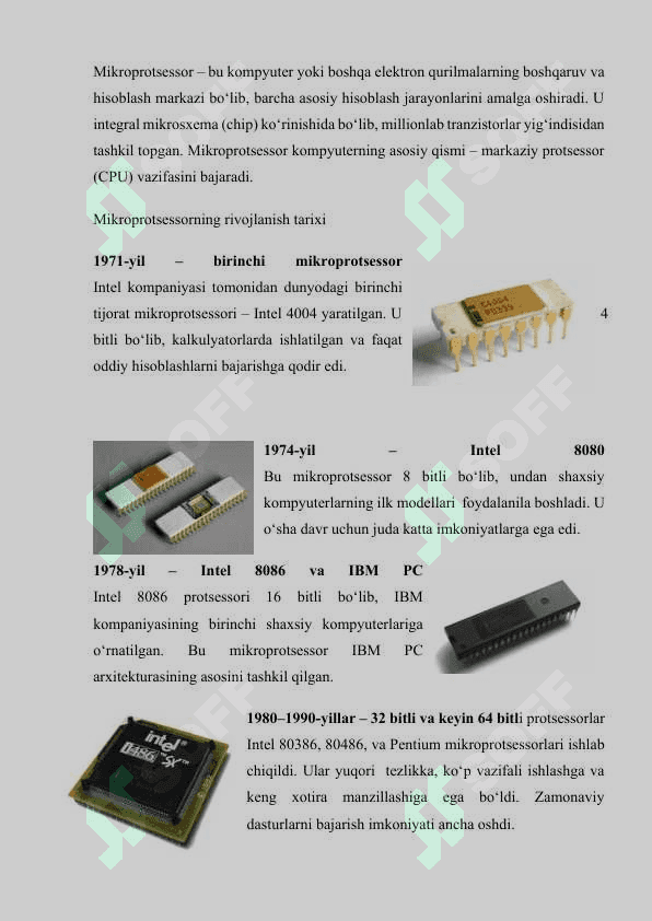 Mikroprotsessorning ishlash prinsipi 4
