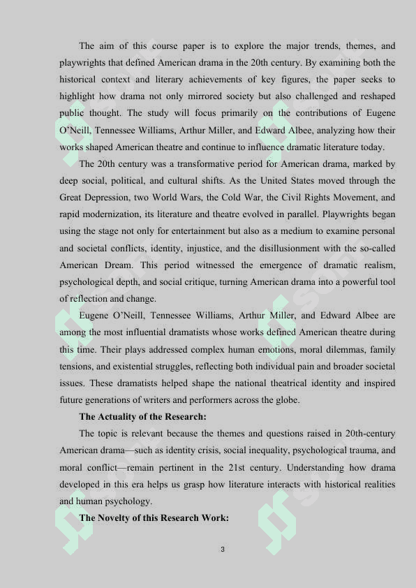 American drama of the 20th century 3