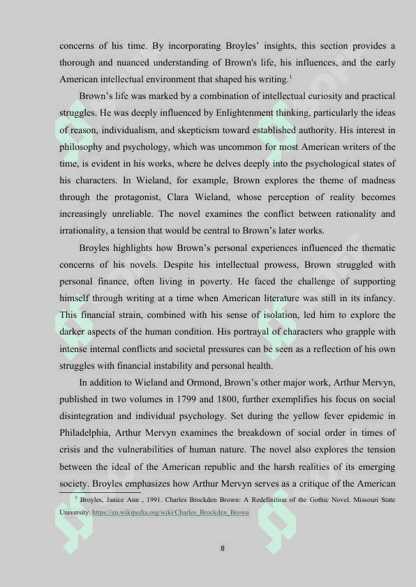 Literary heritage of Charles Branden Brown 8