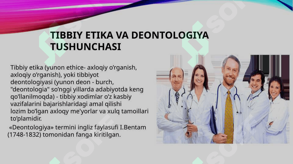 Tibbiy etika va deontologiya asoslari 2