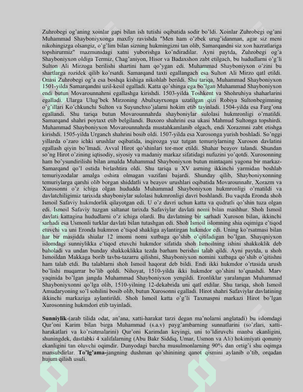 O’ZBEKISTON TARIXIY GEOGRAFIYASI - 8 5