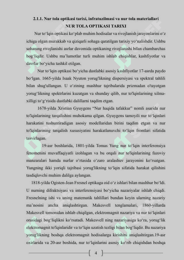 NUR TOLA OPTIKASI VA UNING ALOQA TIZIMIDAGI O‘RNI. 4