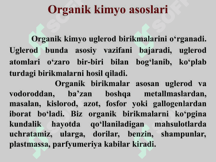 ORGANIK KIMYONING TIBBIY KIMYODAGI ORNI 4