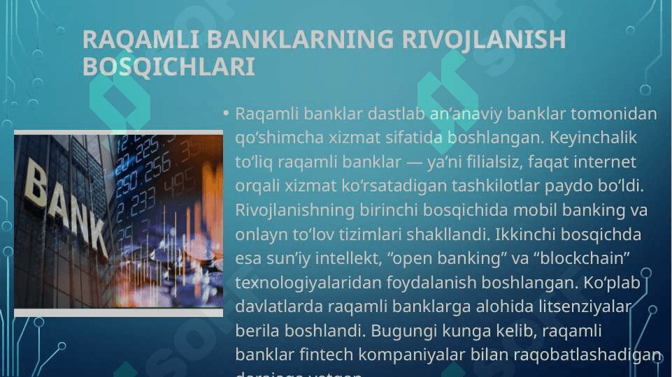 “Raqamli banklarni nazorat qilish, tartibga solish va xavfsizligi 4