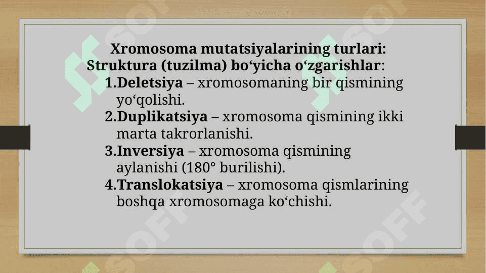 XROMOSOMA MUTATSIYASIGA DOIR MASALA VA MASHQ HAMDA YECHISH METODIKASI 3
