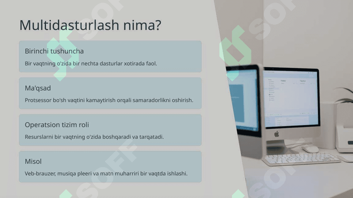 Multidasturlash va Multiprotsessorlash 2