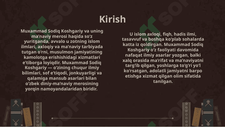 Muxammad Sodik Koshgariyning Odob as-solixin asarining tarbiyaviy axamiyati. 3