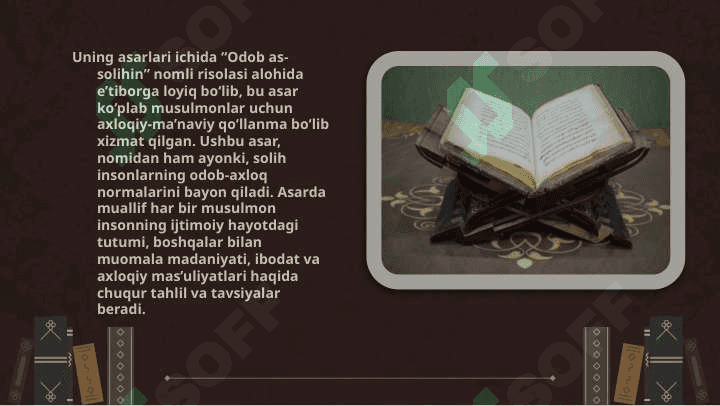 Muxammad Sodik Koshgariyning Odob as-solixin asarining tarbiyaviy axamiyati. 4