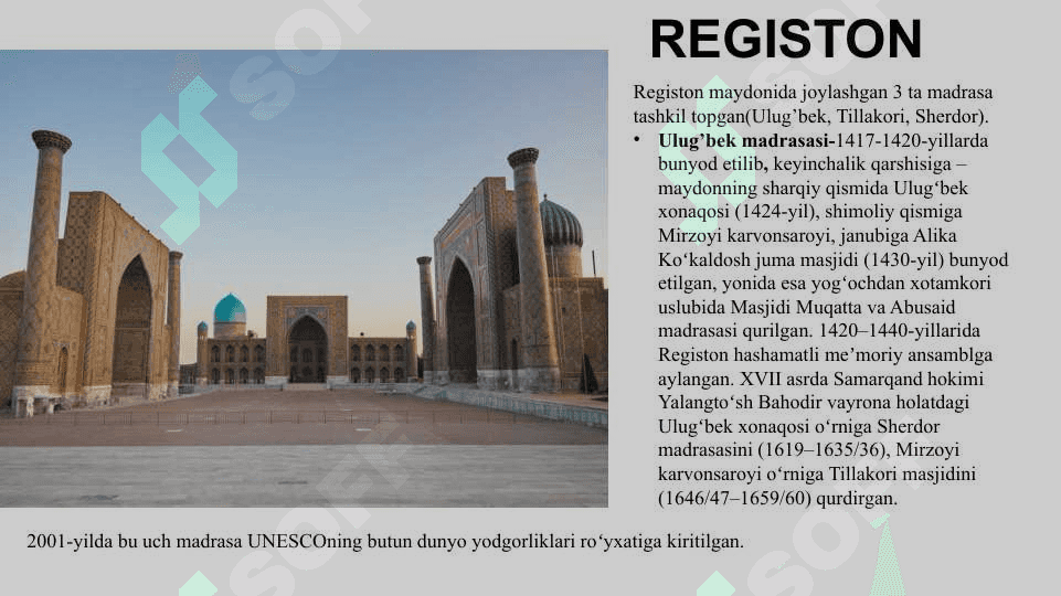Samarqand viloyatining turizm salohiyati 4