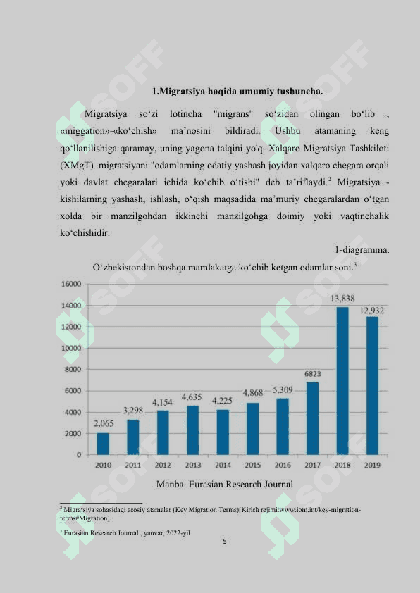 O‘zbekistonda tashqi mehnat migratsiya tizimini rivojlantirishning ijtimoiy-iqtisodiy ahamiyati. 5