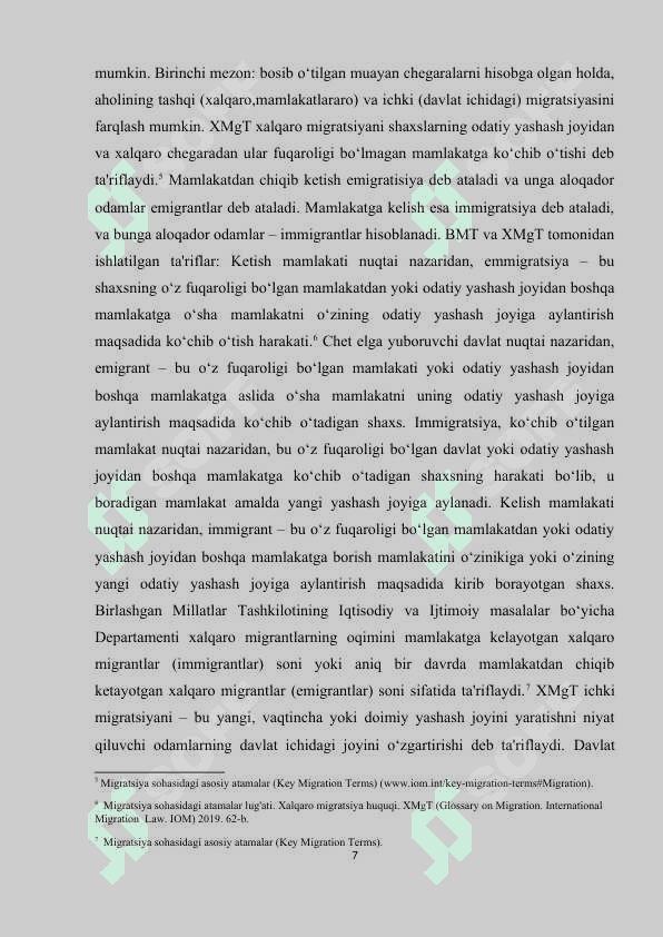 O‘zbekistonda tashqi mehnat migratsiya tizimini rivojlantirishning ijtimoiy-iqtisodiy ahamiyati. 7