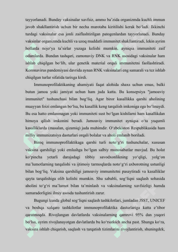 IMMUNOPROFILAKTIKA IMMUNOTERAPIYA. 3