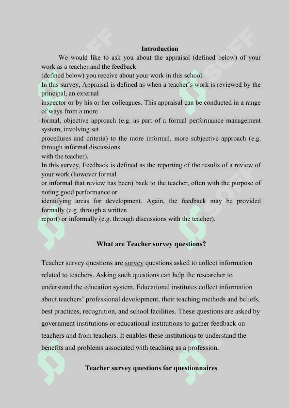 QUESTIONNAIRES FOR TEACHERS AND STUDENTS 3