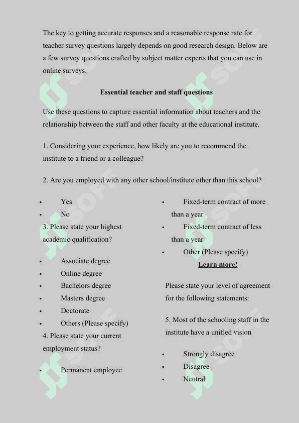 QUESTIONNAIRES FOR TEACHERS AND STUDENTS 4