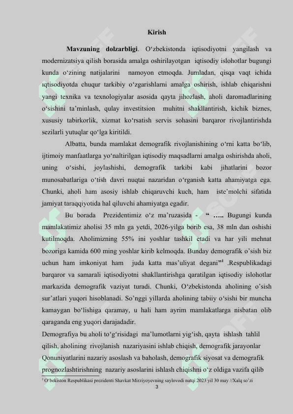 O‘ZBEKISTONDA DEMOGRAFIK RIVOJLANISHNING MINTAQAVIY XUSUSIYATLARI. 3