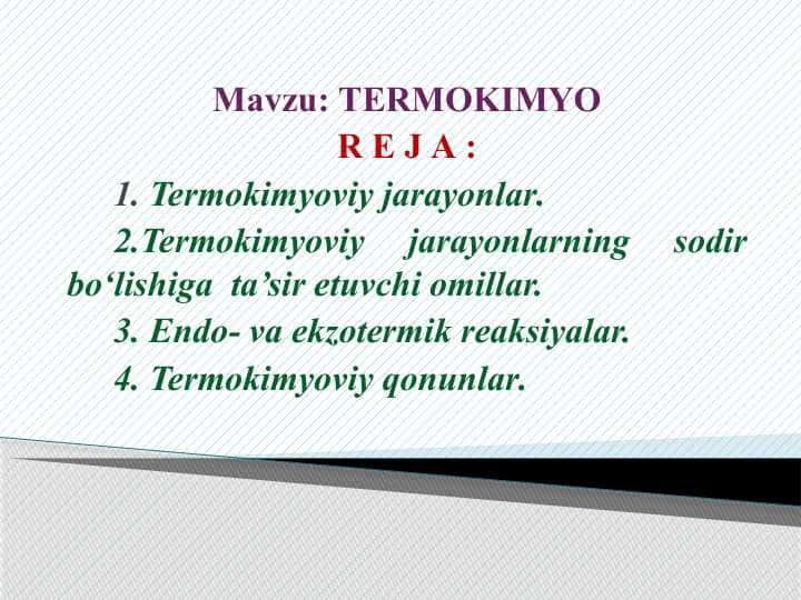 TERMOKIMYO