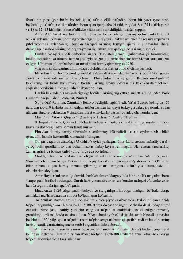 OʻRTA OSIYO XONLIKLARIDA HARBIY ISHLAR 6