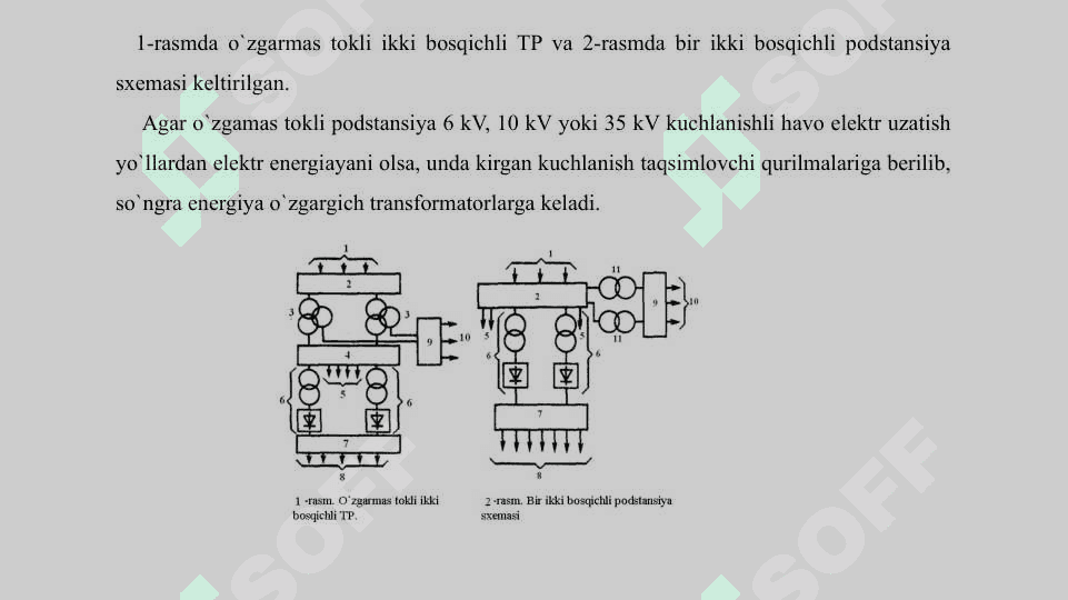 O‘zgarmas tok tortuvchi nimstansiya elementlari himoyalash 3