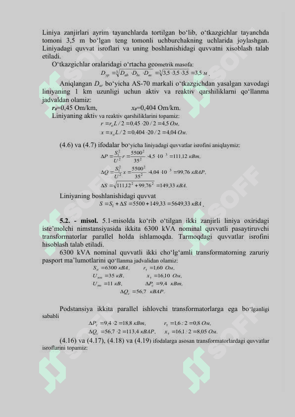Elektr tarmog‘i ish holatining tahlili 6