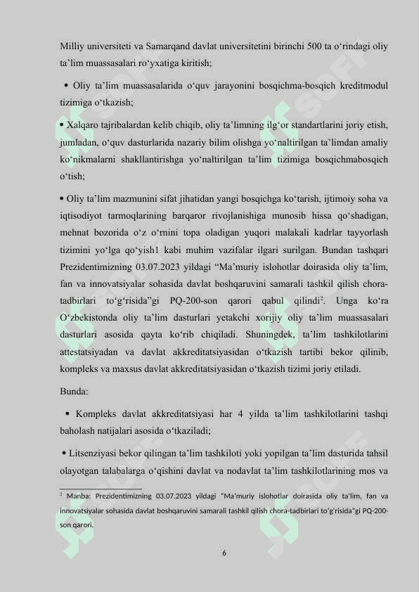 MEXNAT BOZORIDA NODAVLAT TA`LIM MUASSASALARI FAOLIYATINI RIVOJLANTIRISH 6