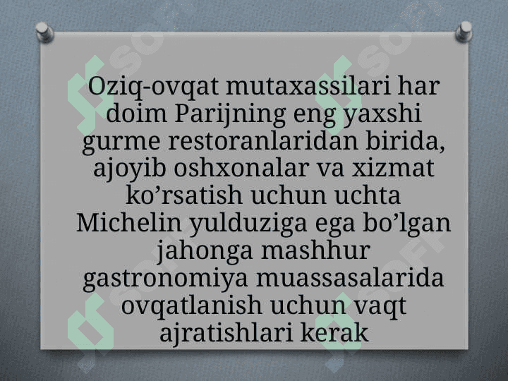 Parijdagi eng yaxshi Michelin yulduzli Frantsiya restoranlar 2