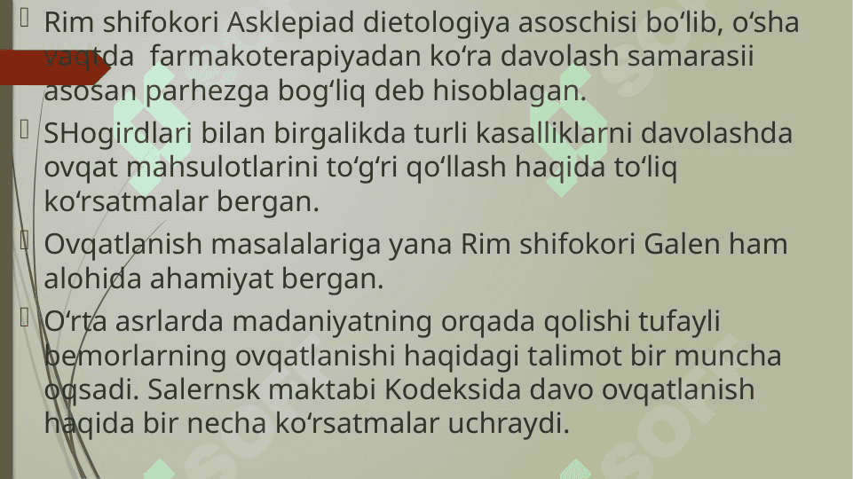 Ratsional ovqatlaninshning ilmiy asoslari. Organizmda oqsil uglevod va yog'larning ahamiyati 4