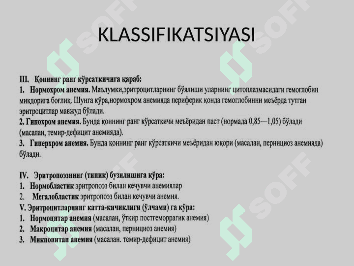 Anemiya kamqonlik 4