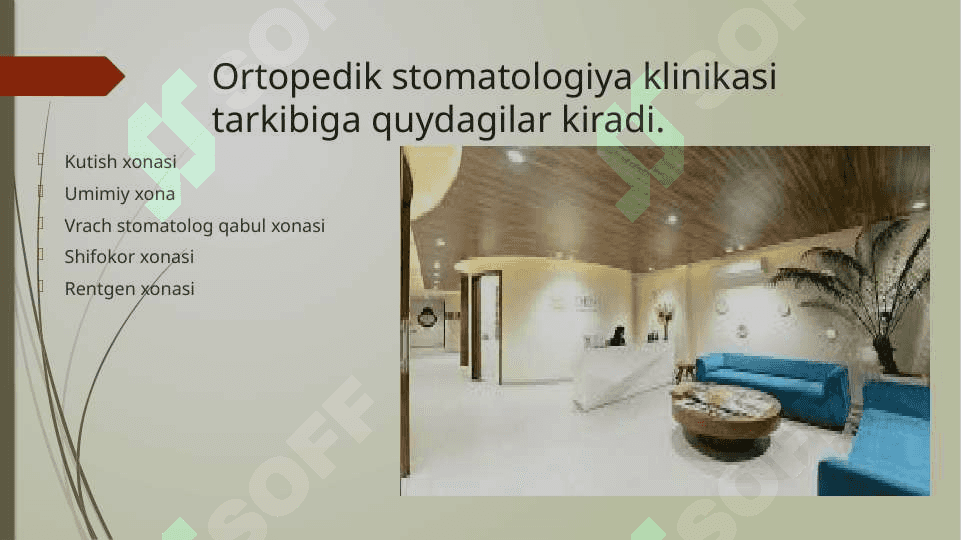 Ortopedik stomatologiya bo’limining tuzilishi. Deontologiya. Ergonomika va Yatrogeniya 4