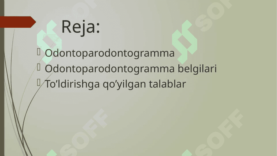 Odontoparodontogramma tahlili 2