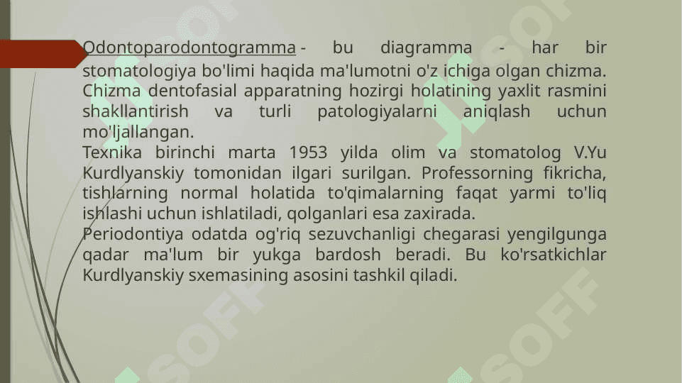 Odontoparodontogramma tahlili 3