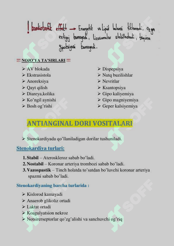 KLINIK FARMAKOLOGIYA O'QUV QO'LLANMA . Dorilar qo'llanilishi. Klinik farmakologiya sikl 6