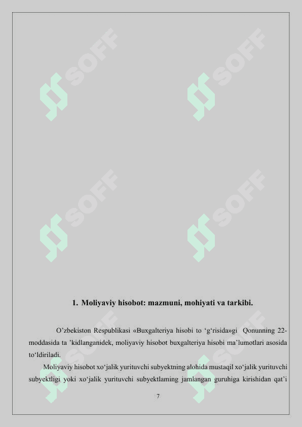 Moliyaviy hisobotni tuzish va taqdim etish. 7
