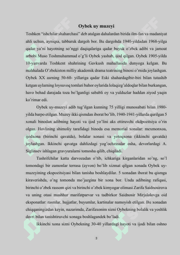 O’zbekiston muzeylari 3
