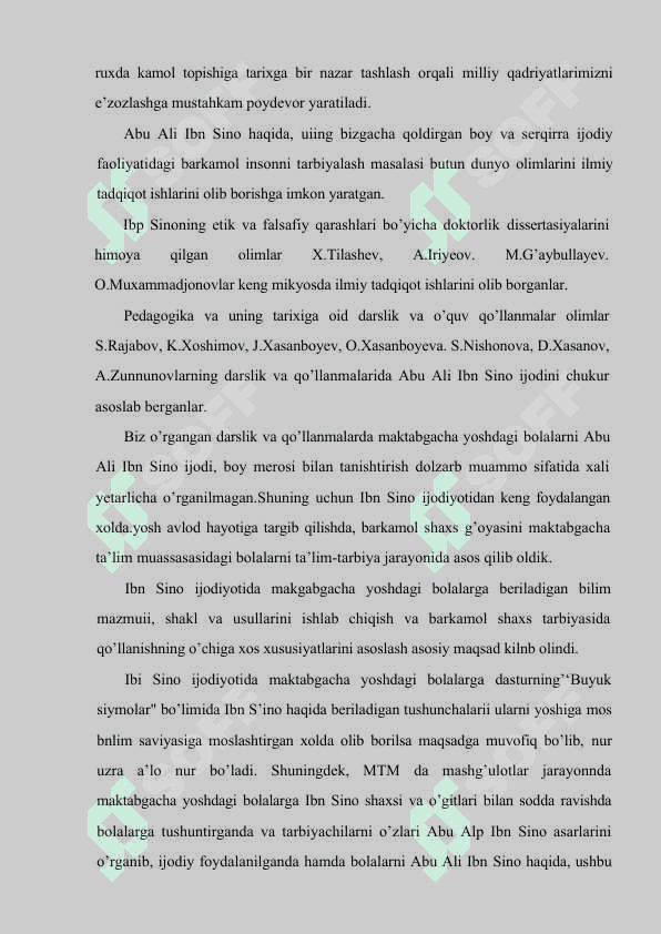 Sharq mutafakkirlarning maktabgacha yoshdagi bolalarni jismoniy tarbiyalashga oid qarashlari 4