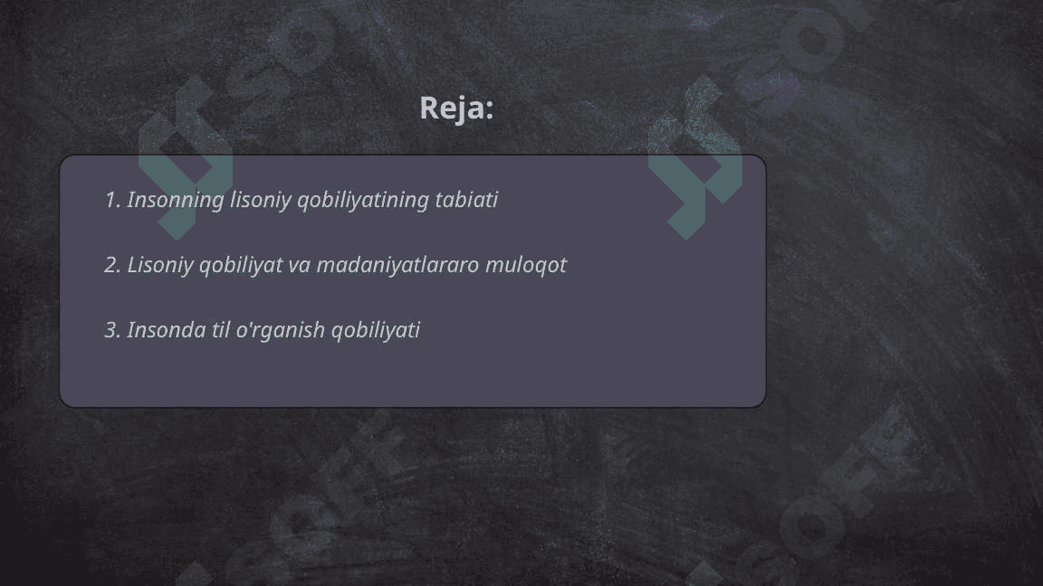 Insonning lisoniy qobiliyati va uning o'rganilishi 2