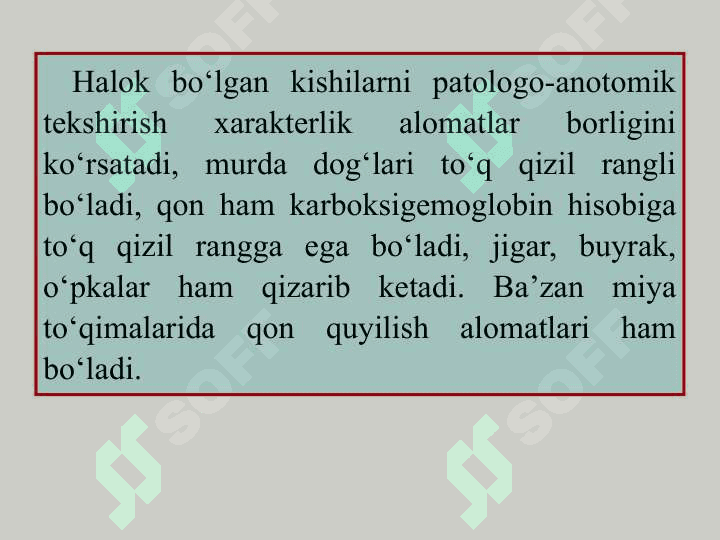 METAN VA IS GAZI BILAN ZAHARLANISh. KARBOKSIGEMOGLOBINNI QONDAN KIMYoVIY VA FIZIK-KIMYoVIY USULLARDA TAHLIL QILISh 8