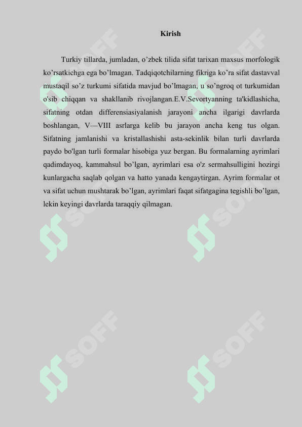 SIFAT SO’Z TURKUMI 2