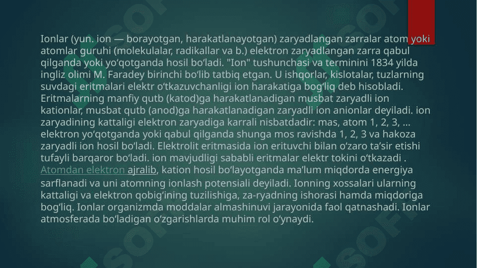 Nooganik ionlar ularning funksiyalari 3