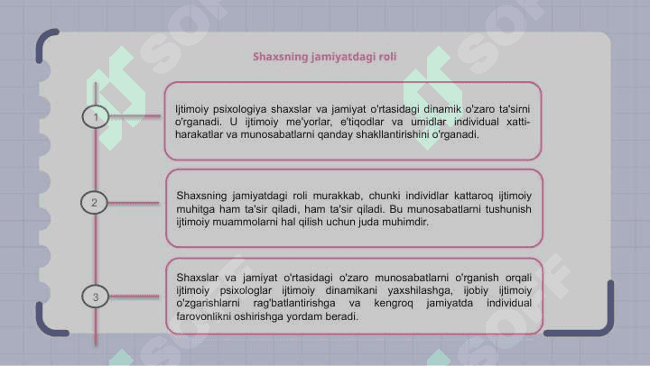Ijtimoiy psixologiyada shaxs va jamiyat 3