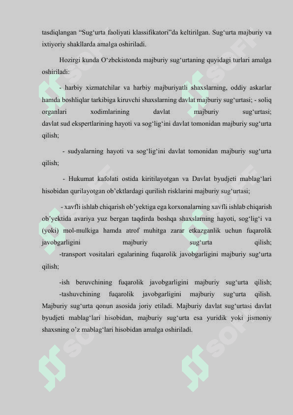 Sug‘urtaning mohiyati,zarurligi,bozor iqtisodiyoti sharoitidagi ahamiyati 6