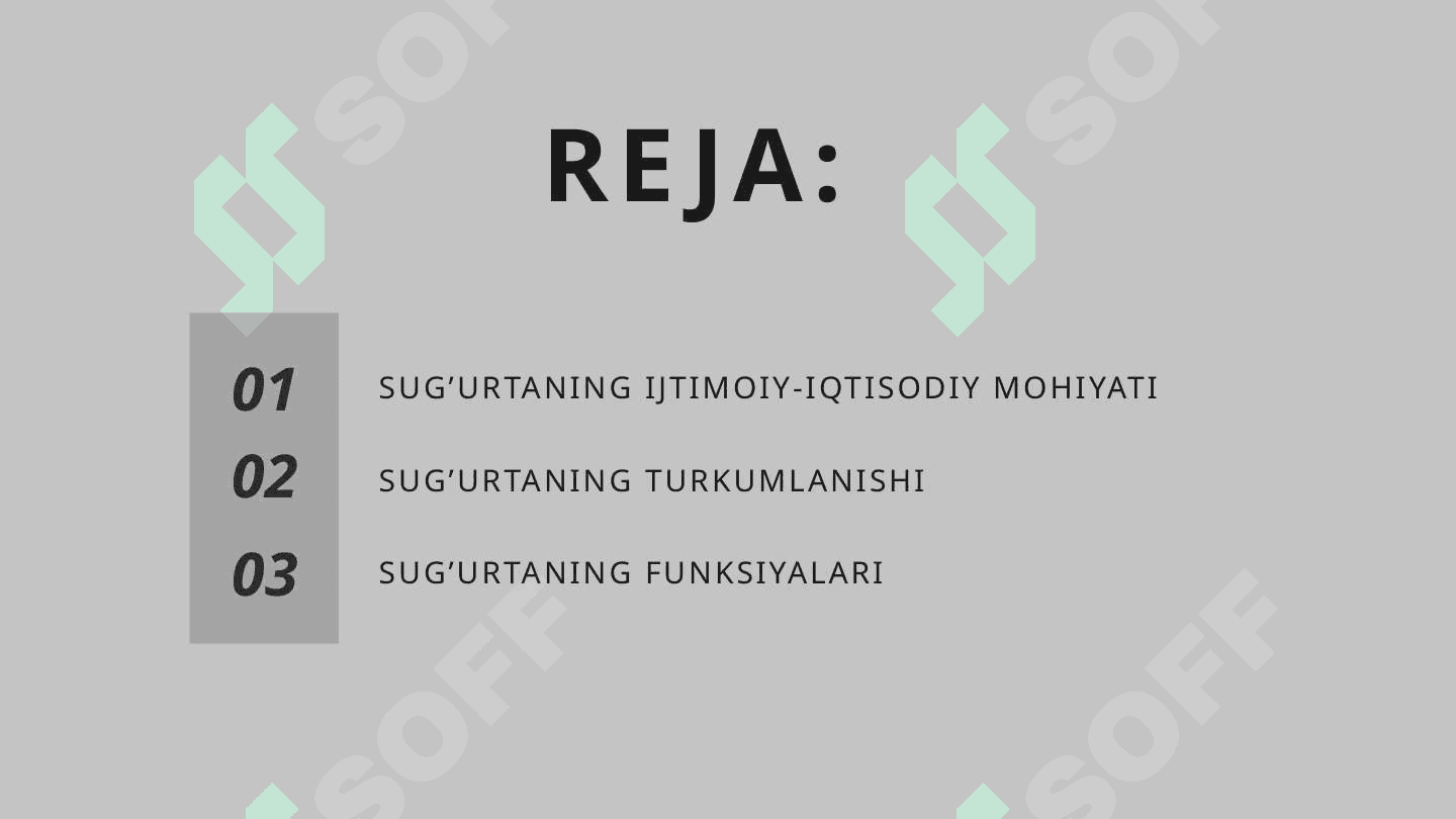 Sug'urtaning nazariy asoslari 2
