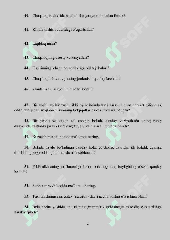 300 ta eng muhim Psixologik savollar! 4