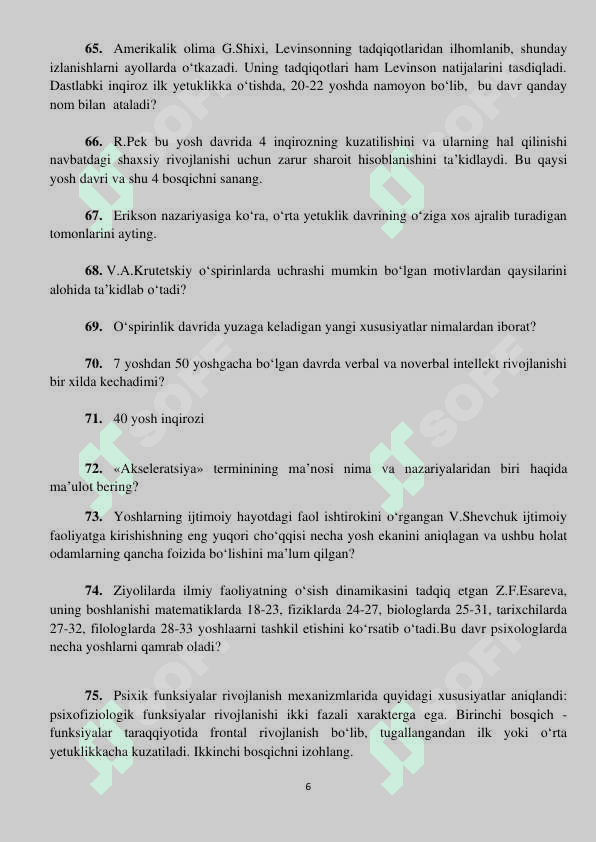 300 ta eng muhim Psixologik savollar! 6