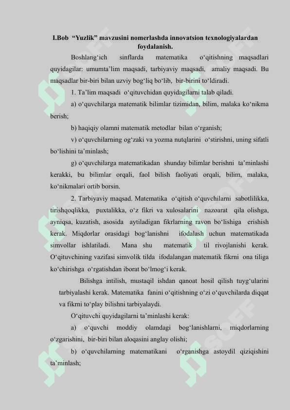 O'nlik va yuzlik mavzusida masalalar bajarishning metodik texnologiyasi 7