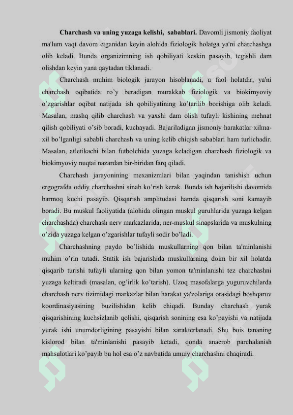 Tiklanish holati va uning fiziologik ahamiyati 2