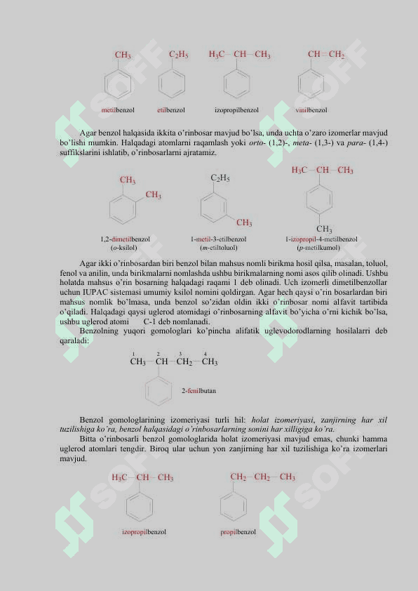 Aromatik birikmalar – benzol va uning gomologlari 4