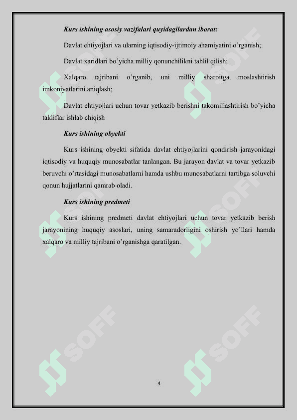 Davlat ehtiyojlari uchun tovarlar yetkazib berish. 4